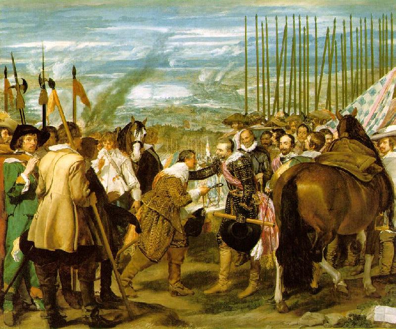 VELAZQUEZ, Diego Rodriguez de Silva y The Surrender of Breda (Las Lanzas) wr